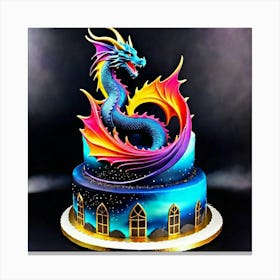 Dragon Cake Canvas Print