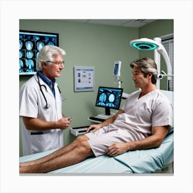 Doctor Talking To Patient Canvas Print