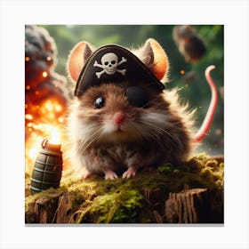 Pirate Mouse Canvas Print