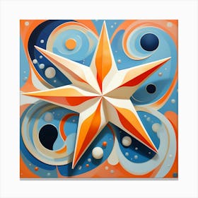 Abstract modernist starfish Canvas Print