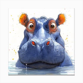 Hippo Canvas Print