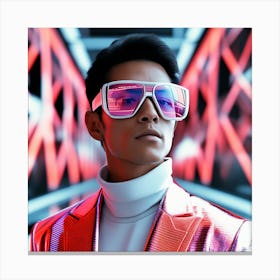 Asian Man In Sunglasses 1 Canvas Print