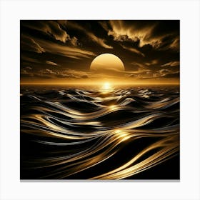 Sunset Over The Ocean 271 Canvas Print