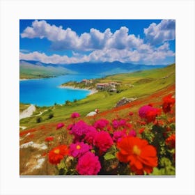 Lake Ivanovo beautiful landscape Canvas Print