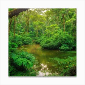 Leonardo Diffusion Xl Pictures Of Nature In The Amazon Forest 0 Canvas Print