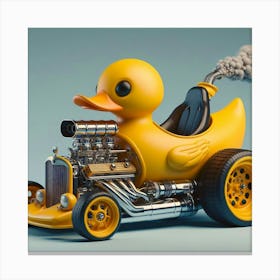 Rubber Duck Car 3 Canvas Print