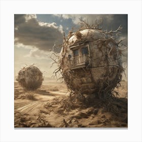 House In The Desert 9 Canvas Print