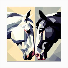 Pale horse, Dark Horse Canvas Print