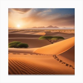 Sahara Countryside Peaceful Landscape Miki Asai Macro Photography Close Up Hyper Detailed Trendi (22) Canvas Print