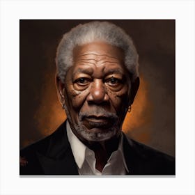 Morgan Freeman 1 Canvas Print