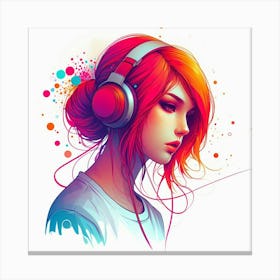 Music Girl Canvas Print