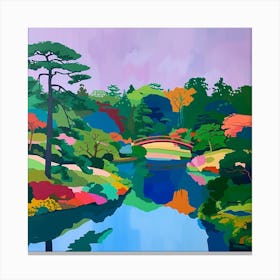 Colourful Gardens Shinjuku Gyoen National Gardens Japan 2 Canvas Print