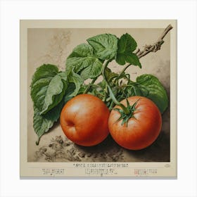 Two Tomatoes 1 Canvas Print