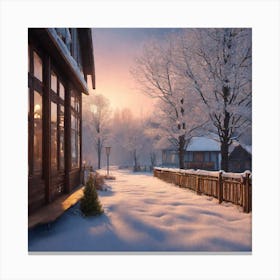 Winter Landscape Canvas Print