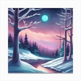Frozen Serenity Canvas Print