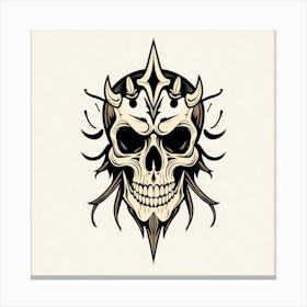 Skull Tattoo Design Canvas Print