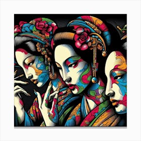 Japan Geisha Visual 59 Canvas Print