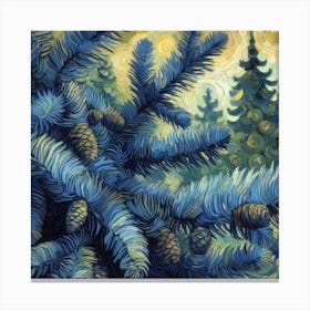 Blue spruce branches 5 Canvas Print