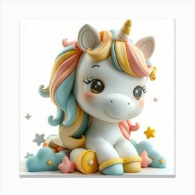 Unicorn Figurine 9 Canvas Print