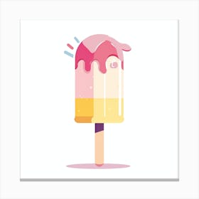 Ice Cream Popsicle 2 Canvas Print