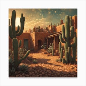 Adobe House Canvas Print