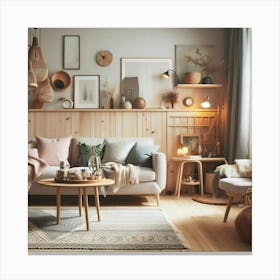 Swedish Living Room Canvas Print