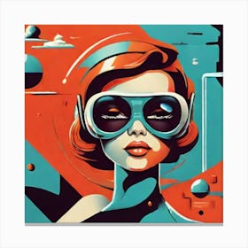 Futuristic Woman 3 Canvas Print