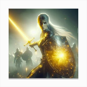 Swords And Shields Canvas Print