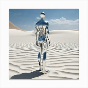 Man In The Desert 135 Canvas Print