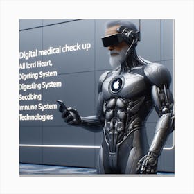 Digital Medical Check Up Canvas Print