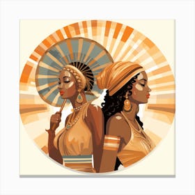 Two African Women 1 Canvas Print