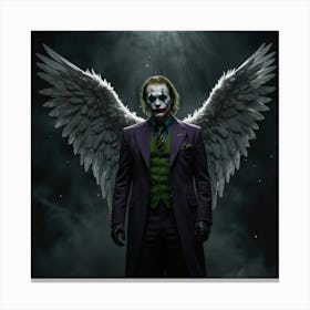 Joker With Wings 1 Canvas Print