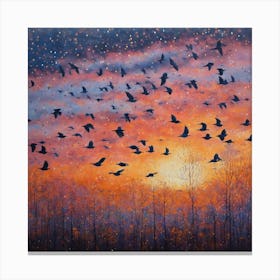 Crows 1 Canvas Print