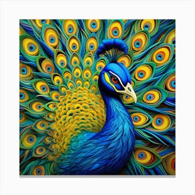 Peacock 11 Canvas Print