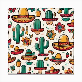 Mexican Pattern 5 Canvas Print