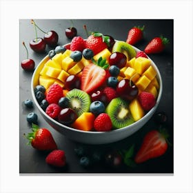 Colorful Fruit Salad Canvas Print