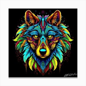 Wolf Eyes - Wolf Face 1 Canvas Print