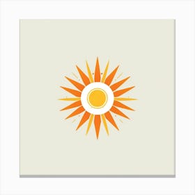 Sun Logo Art Print Canvas Print