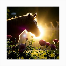 Sunset Horse 1 Canvas Print