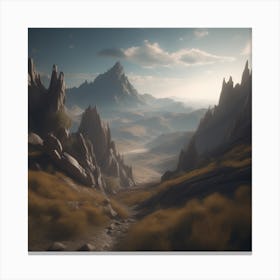 Mountain Scene 11 Canvas Print