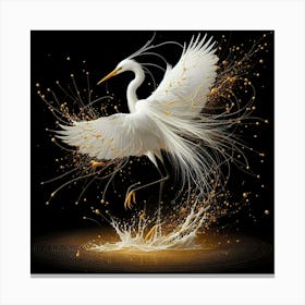 White Egret 1 Canvas Print
