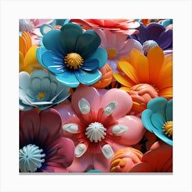 Colorful Flowers 20 Canvas Print