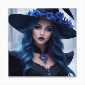 Blue Witch Canvas Print