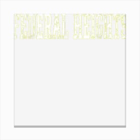 Federal Heights Vintage White Text Apparel Canvas Print