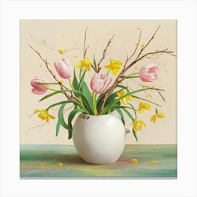 Tulips In A Vase 6 Canvas Print