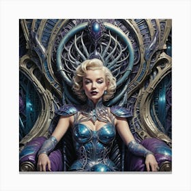 M M as alien Queen Canvas Print