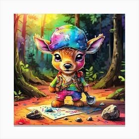 Pirate Deer 10 Canvas Print