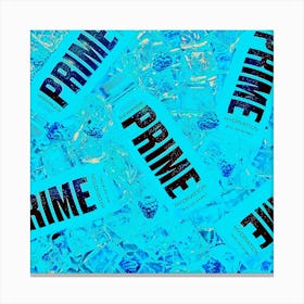 Prime blue raspberry drink print Canvas Print