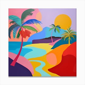 Abstract Travel Collection Barbados 4 Canvas Print