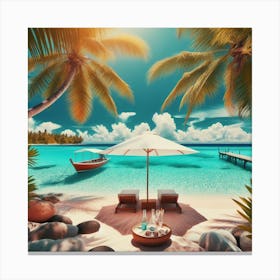 Tropical paradise day 2 Canvas Print